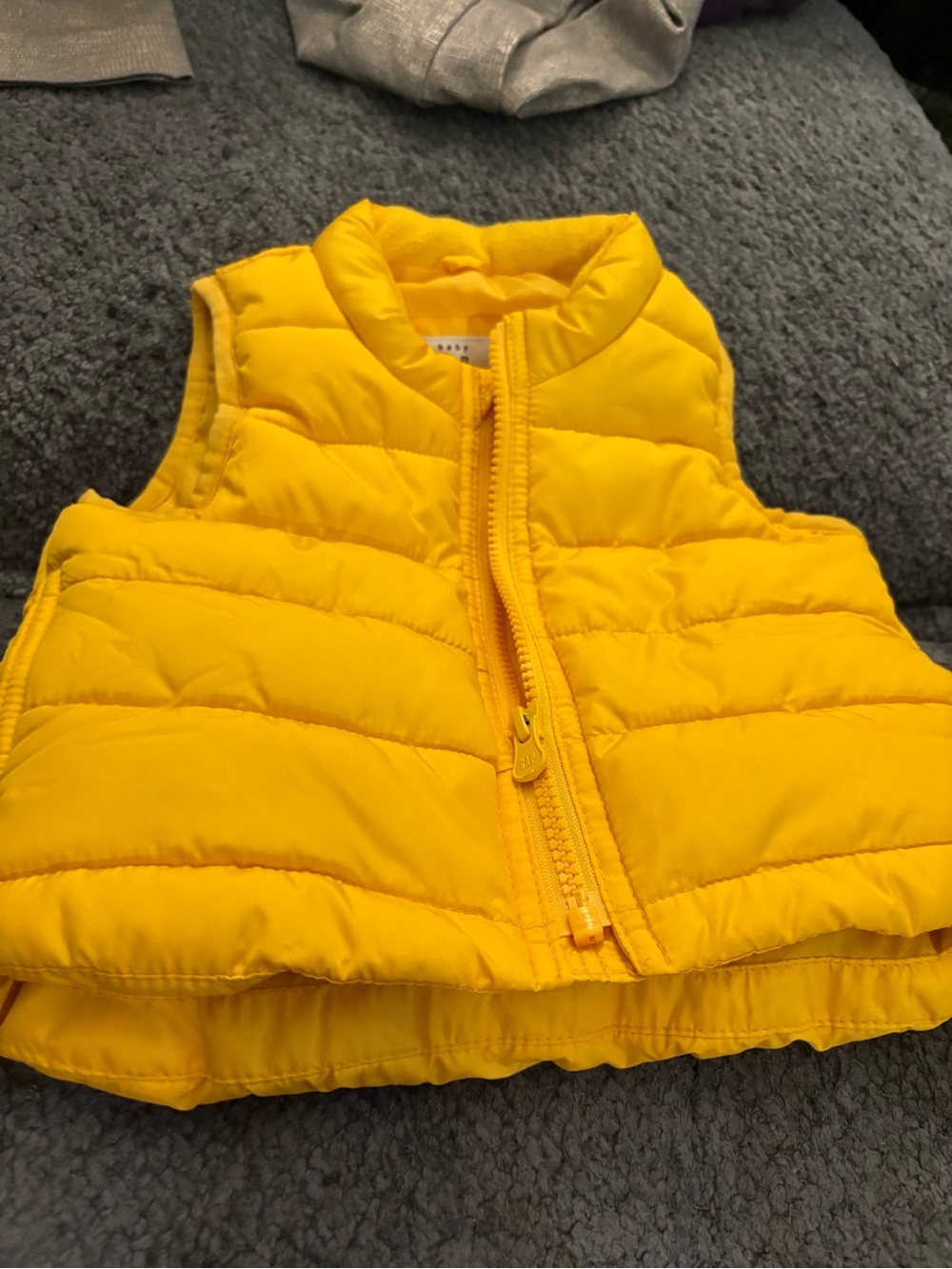 Kids Yellow Puffer Vest -